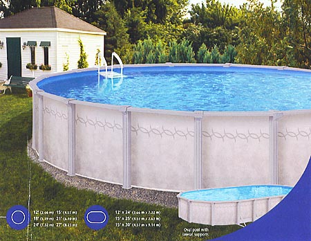 Dove Grey Pool in oval or round